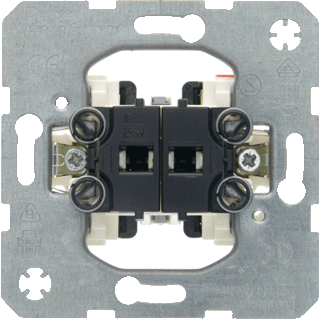 Berker Jaloezie-wippen schakelaar 1-polig basiselement 303520