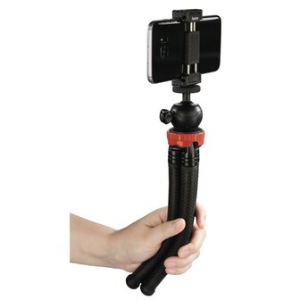 Hama Statief FlexPro Voor Smartphone GoPro En Fotocamera&#039;s 27 Cm Rood