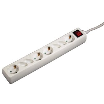 Hama 8-way Power Strip With Switch 1.4 M White