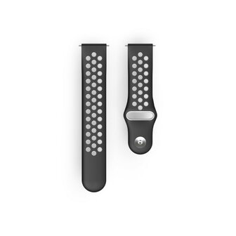 Hama Sportpolsband Voor Fitbit Versa 2/Versa (Lite) Ademend Horlogebandje Zw.