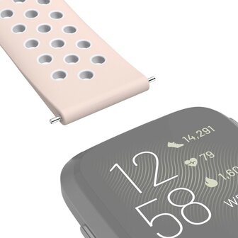 Hama Sportpolsband Voor Fitbit Versa 2/Versa (Lite) Ademend Horlogebandje Ro.