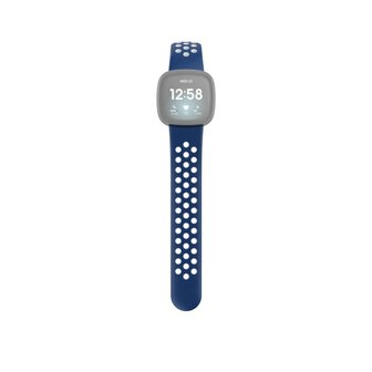 Hama Sportpolsband Voor Fitbit Versa3/Sense Ademend Universeel Donkerb./grijs