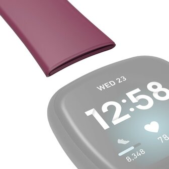 Hama Polsband Voor Fitbit Versa3/Sense Polsband Universeel Bordeaux