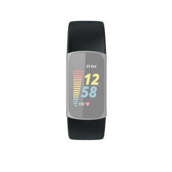 Hama Polsband Voor Fitbit Charge 5 Vervangend Horlogebandje Universeel Zw.