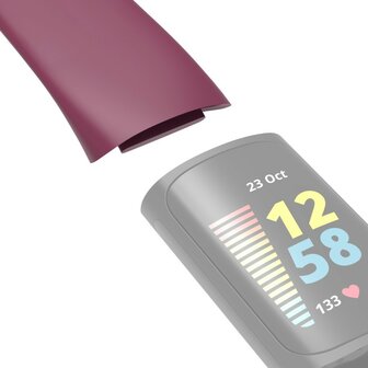 Hama Polsband Voor Fitbit Charge 5 Vervangend Horlogebandje Universeel Bord.