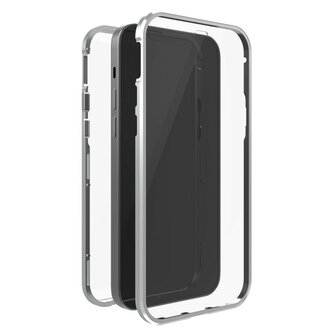 Black Rock 360&deg; Glass Cover for Apple iPhone 12 Mini Silver