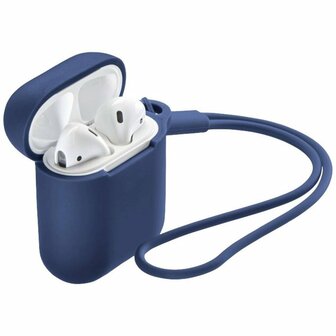 Hama Fantastic Feel Beschermhoes voor Oplaadcase AirPods 1e Gen./2e Gen. Blauw