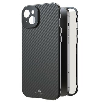 Black Rock 360 Glas Cover Voor Apple IPhone 15 Plus Real Carbon