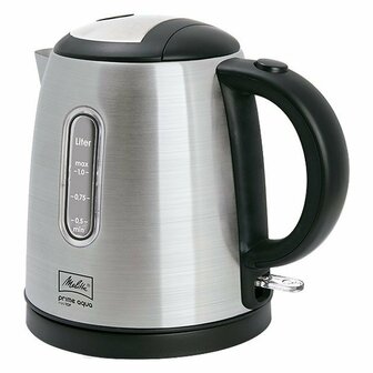 Melitta Prime Aqua Mini Top Waterkoker 1L 2200W RVS/Zwart