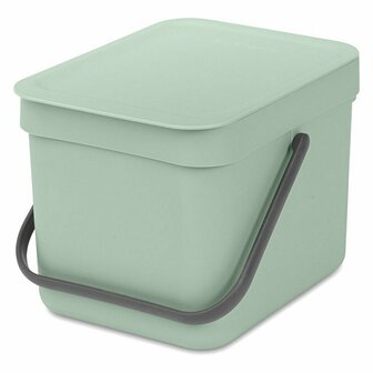 Brabantia Sort &amp; Go Afvalemmer 6L Jade Groen