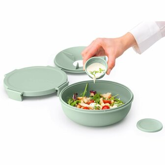 Brabantia Make &amp; Take Salade Lunchkom 1.3L Jade Groen