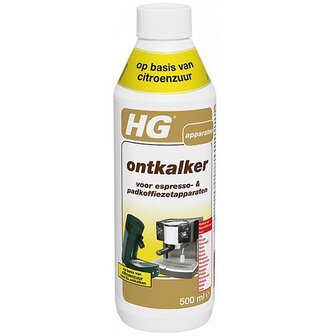 HG Ontkalker Espresso- &amp; Koffiepadmachines Citroenzuur 0,5L