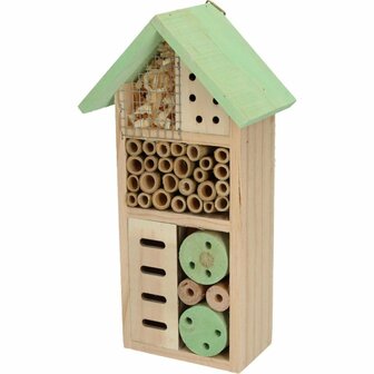 Houten Insectenhotel 26x13x8.5 cm