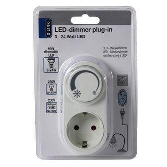 Q-Link Universeel Stekkerdimmer Led 3-24w