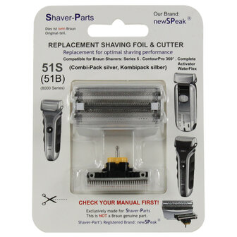 Shaver-Parts Braun Combipack Alt 51s