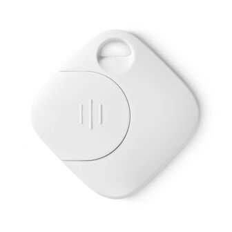 Nedis BTTAG10WT Keyfinder Batterij Gevoed 1x Cr2032 Incl. Batterijen Bluetooth&reg;-versie: 5.1 Batterijlevensduur Tot: 1 Jaar Wit 1 Stuks