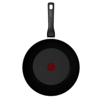 Tefal Renew Black Wokpan 28 cm Zwart