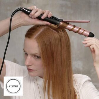 Babyliss C451E Krultang 25 mm Zwart/Roze