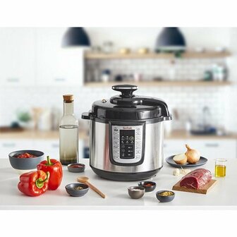 Tefal CY505E All-in-One Slowcooker 6L RVS/Zwart