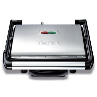 Tefal GC241D Multifunctionele Panini Grill 2000W Zwart/RVS