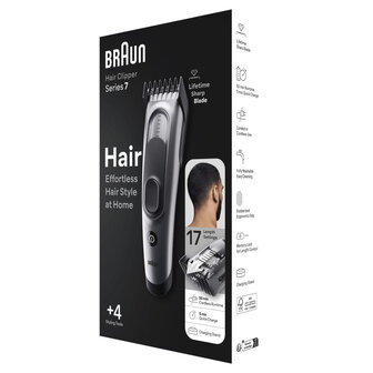 Braun HC7390 Haartrimmer Zwart/Grijs