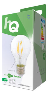 HQ HQLFE27A60002 Led Retro Filament Lamp E27 A60 6 W 806 Lm 2700 K