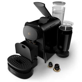 Philips L&#039;OR BARISTA LM8014/60 Koffiecupmachine met Melkopschuimer Zwart