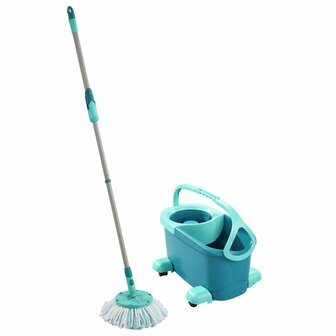 Leifheit 52102 Clean Twist Disc Mop Compleet Systeem met Wieltjes Blauw