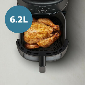 Philips NA231/00 Airfryer 6.2L 1700W Zwart/Zilver