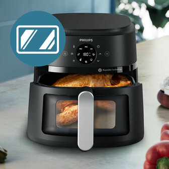 Philips NA231/00 Airfryer 6.2L 1700W Zwart/Zilver