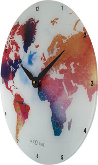 NeXtime NE-8187 Wandklok Colorful &Oslash;43 Glas Multicolor