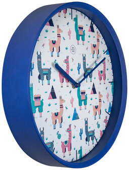 NeXtime NX-7352 Wandklok NXt Alpalca Dia 30cm Kunststof Blauw