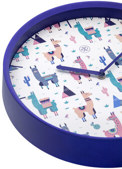 NeXtime NX-7352 Wandklok NXt Alpalca Dia 30cm Kunststof Blauw