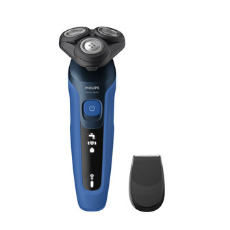 Philips S5466/17 Shaver Series 5000 Wet &amp; Dry Elektrisch Scheerapparaat Zwart/Blauw