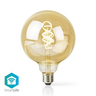 Nedis WIFILRT10G125 Smartlife Led Filamentlamp Wi-fi E27 360 Lm 4.9 W Warm To Cool White 1800 - 6500 K Glas Android&trade; / Ios Globe