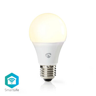 Nedis WIFILW12WTE27 Smartlife Led Bulb Wi-fi E27 800 Lm 9 W Warm Wit 2700 K Energieklasse: A+ Android&trade; &amp; Ios Diameter: 60 Mm A60