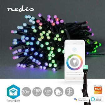 Nedis WIFILX01C168 Smartlife Decoratieve Led Koord Wi-fi Rgb 168 Led&#039;s 20.0 M Android&trade; / Ios