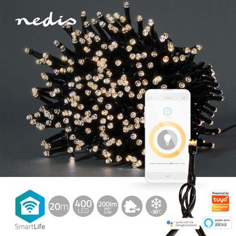 Nedis WIFILX01W400 Smartlife Decoratieve Led Koord Wi-fi Warm Wit 400 Led&#039;s 20.0 M Android&trade; / Ios