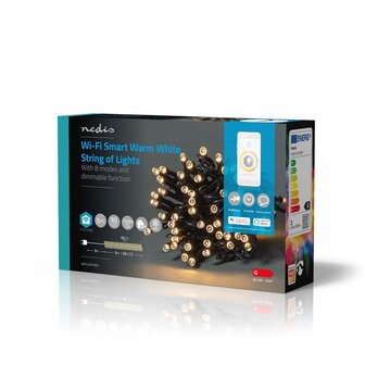 Nedis WIFILX01W50 Smartlife Decoratieve Led Wi-fi Warm Wit 50 Led&#039;s 5.00 M Android&trade; / Ios