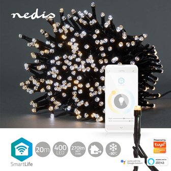 Nedis WIFILX02W400 Smartlife Decoratieve Led Koord Wi-fi Warm Tot Koel Wit 400 Led&#039;s 20.0 M Android&trade; / Ios