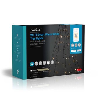 Nedis WIFILXT01W200 Smartlife Decoratieve Led Boom Wi-fi Warm Wit 200 Led&#039;s 10 X 2 M Android&trade; / Ios