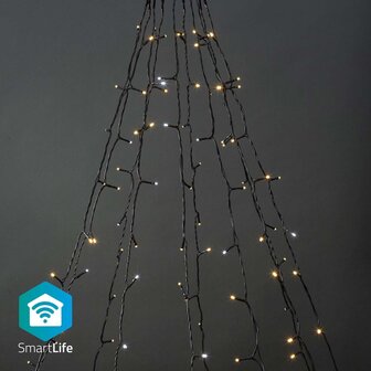 Nedis WIFILXT02W200 Smartlife Decoratieve Led Boom Wi-fi Warm Tot Koel Wit 200 Led&#039;s 10 X 2 M Android&trade; / Ios