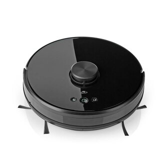 Nedis WIFIVCL001CBK Robotstofzuiger Laser Navigatie Wi-fi Capaciteit Opvangreservoir: 0.6 L Automatisch Opladen Diameter: 330 Mm Maximale Gebruiksduur: 120 Min Zwart Android&trade; / Ios