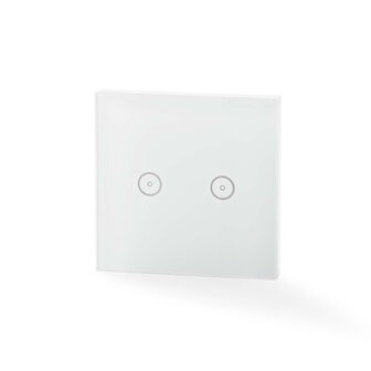 Nedis WIFIWS20WT Wi-fi Smart Lichtschakelaar Dubbel