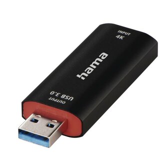 Hama Video-opname-stick USB-stekker.- HDMI&trade;-aansluiting 4K