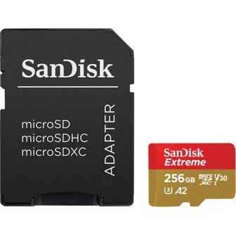 Sandisk MicroSDXC Extreme 256GB 190/130 Mb/s - A2 - V30