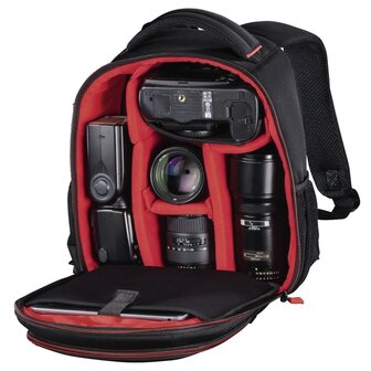 Hama Camera-rugzak Miami 150 Zwart/rood