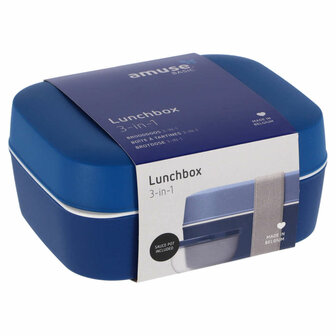 Amuse 3in1 Lunchbox Navy Blauw