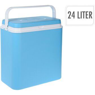 Koelbox 24L Blauw/Wit