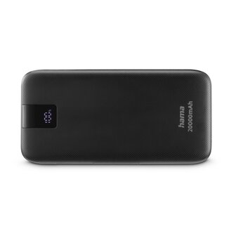 Hama Power Pack PD 20 20000mAh Uitgangen: 2x USB-C USB-A Snelladen Antr.